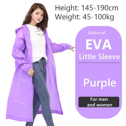 Raincoat Women Men Impermeable Thickened Waterproof Raincoat Tourism Outdoor Hiking Rain Poncho Raincoat Hooded Rain Coat