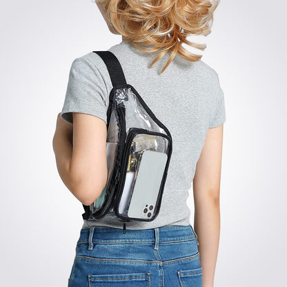 Clear Fanny Pack Men Women Waist Pouch Belt Bag Outdoor Sports Stadium Security