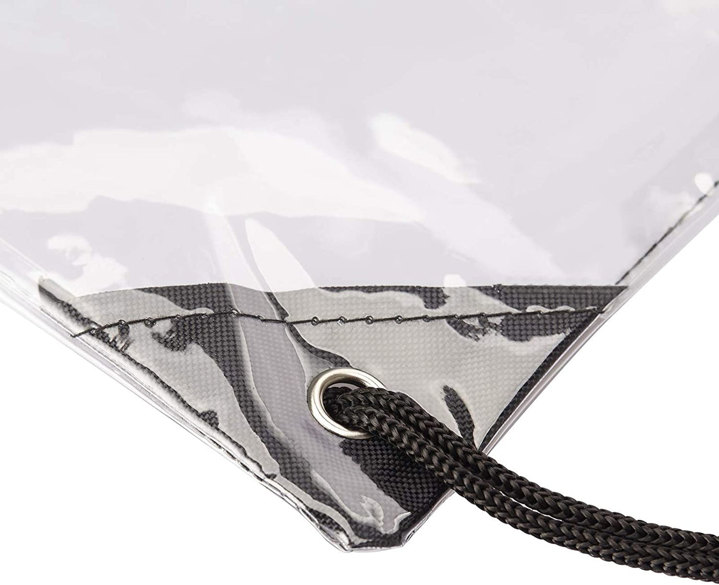 2 Pieces Clear Drawstring Bags, Waterproof Small Clear Bag for Stadium Colleges