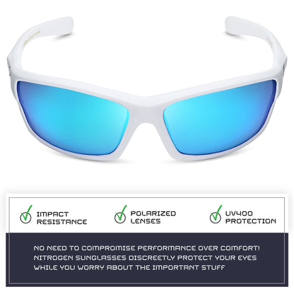 Polarized Wrap around Sports Sunglasses for Men Women Driving Fishing Running Cycling Sun Glasses