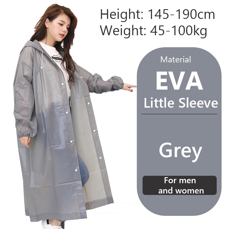Raincoat Women Men Impermeable Thickened Waterproof Raincoat Tourism Outdoor Hiking Rain Poncho Raincoat Hooded Rain Coat