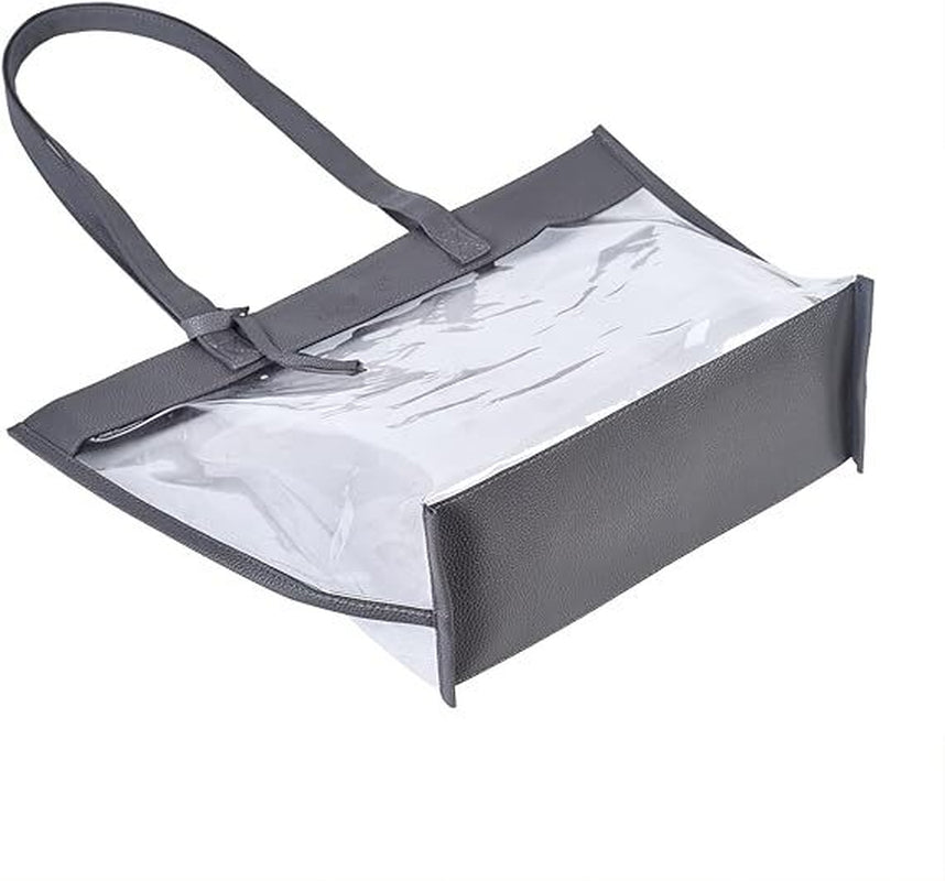 Women Clear Large Tote Bags Stadium Approved with Magnetic Buckle Closure