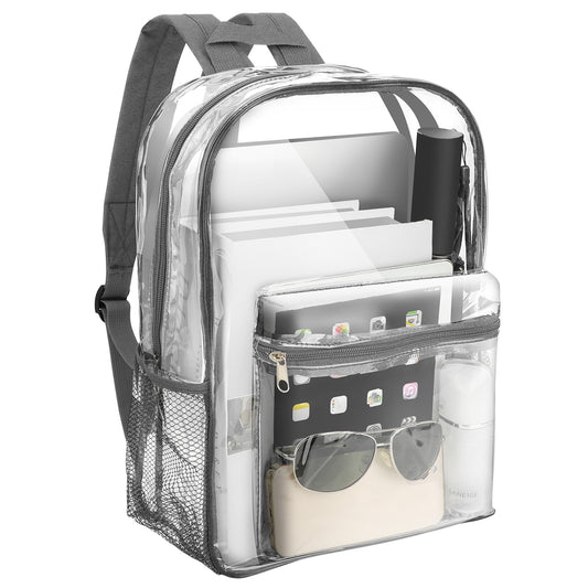 Heavy Duty Clear Backpack Waterproof Transparent Sling Bag See through Book-Bag