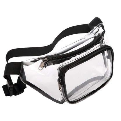 Clear Fanny Pack Stadium Approved Waist Packs for Women Men Waterproof Waist Bag Clear Purse Transparent Belt Bag for Concerts