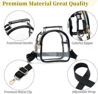 Clear Purse for Women, Clear Bag Stadium Approved, Transparent Purse Handbag