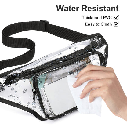 Clear Fanny Pack Men Women Waist Pouch Belt Bag Outdoor Sports Stadium Security