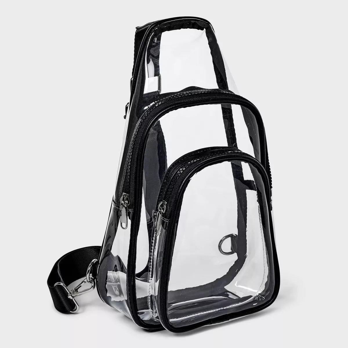 Flap Sling Crossbody Bag - Wild Fable™ Clear: Lightweight TPU Handbag with Adjustable Strap, Zip Closure, 26" Max Length