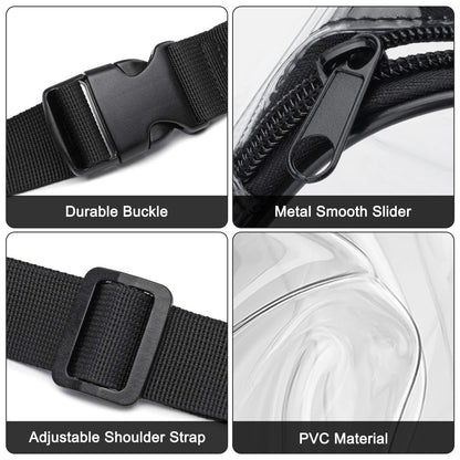 Clear Fanny Pack Men Women Waist Pouch Belt Bag Outdoor Sports Stadium Security
