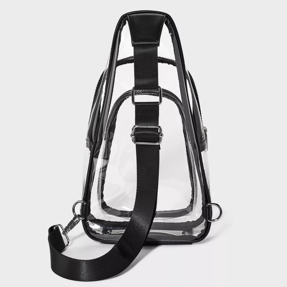 Flap Sling Crossbody Bag - Wild Fable™ Clear: Lightweight TPU Handbag with Adjustable Strap, Zip Closure, 26" Max Length