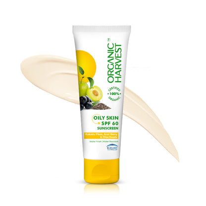Sunscreen for Women & Men SPF 60 PA+++ for Oily or Acne Prone Skin | Sunscreen Lotion Protects from Harmful UVA & UVB Rays | Hydrates & Nourished Skin | Sulphate & Paraben Free - 100Gm
