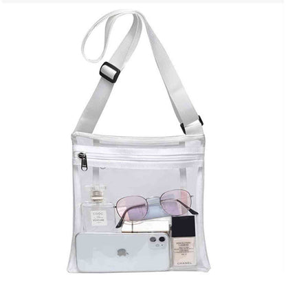 Clear Bag Stadium Approved Purse PVC Clear Crossbody Bag for Women Men